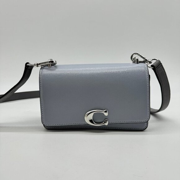Coach Handbags - COACH Bandit Luxe full grain leather crossbody bag- Blue